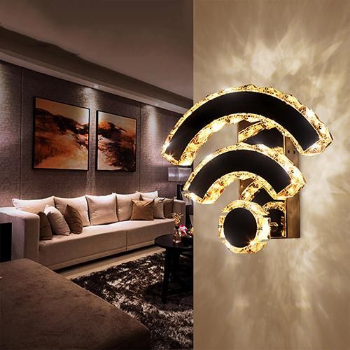 Hotel Modern K9 Crystal Wall Lamp for Room Decoration