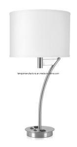 UL/cUL/Ce Approve Corbel Twin Table Lamp with Brush Nickel Finish