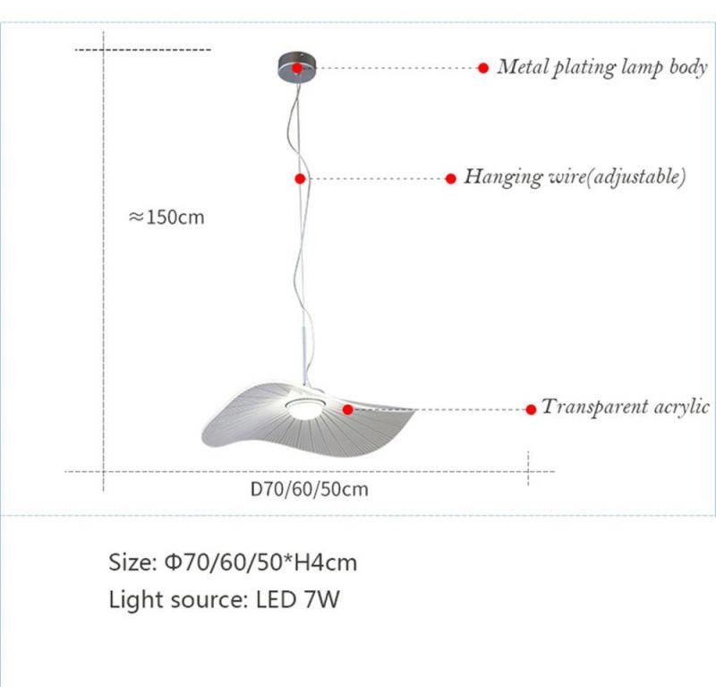 Simple Modern Transparent Colorful Acrylic Pendant Light Nordic Restaurant Kitchen Hanging Lamps Living Room Home Decor Hanglamp