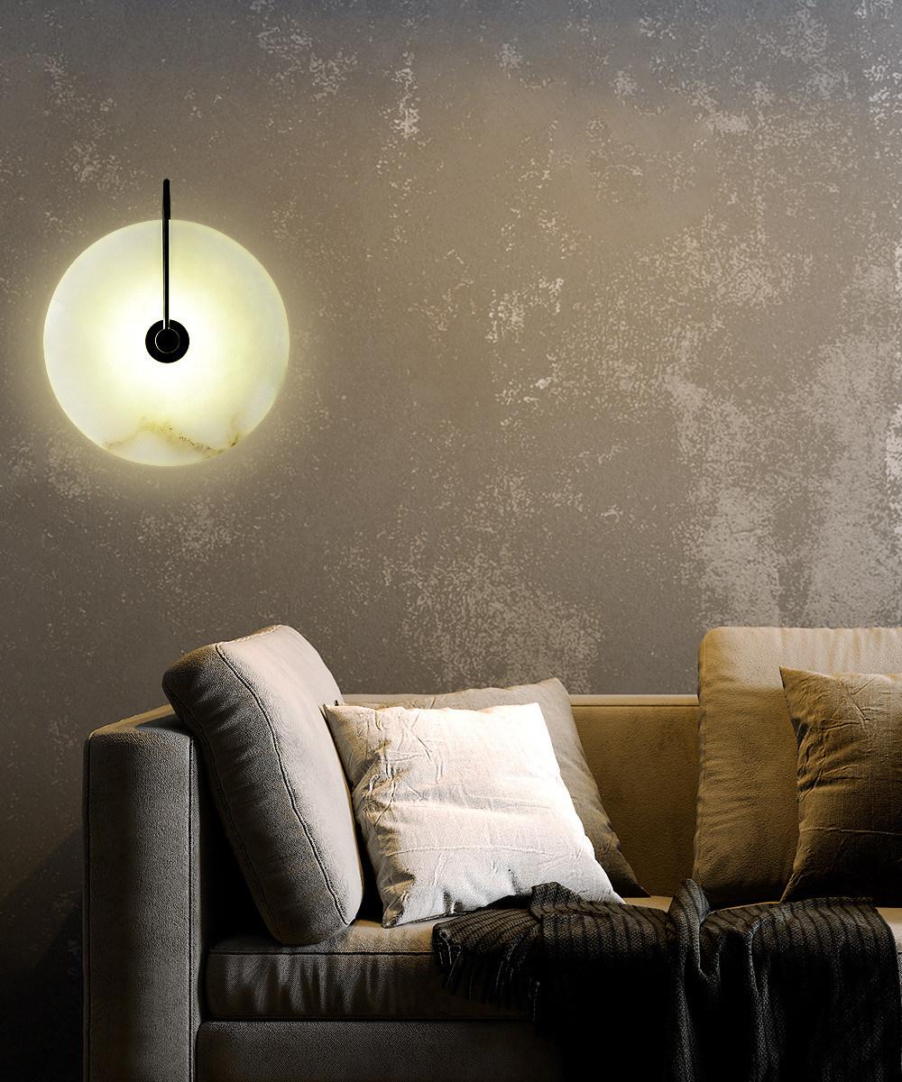 LED Novelty Light for Bedroom Living Room Porch Hotel Loft Wall Decor Light Unique Marble Lampshade LED Chip Wall Lamp