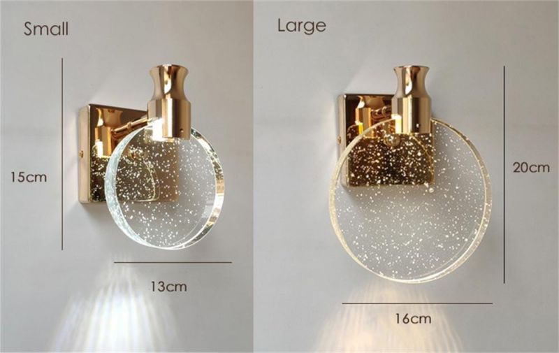 Wall Lamp Light Luxury Bedroom Bedside Crystal Living Room Background Wall Lamp