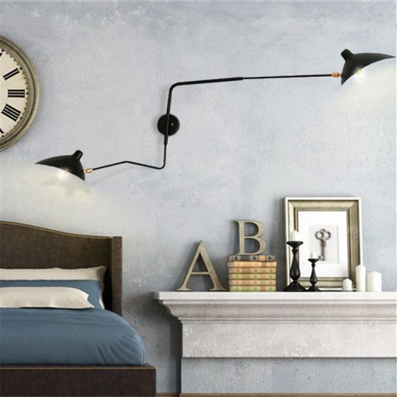 Spider Serge Mouille Wall Lights Bedroom Industrial Retro Wall Lamp Creative Simple Living Room LED Light Fixtures