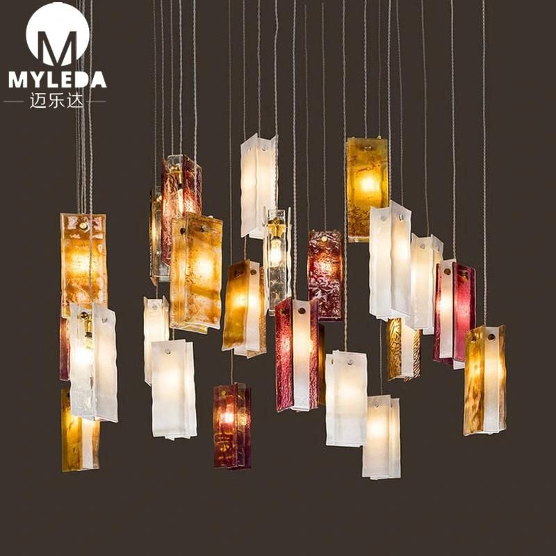 Modern Stair Duplex Decoration Handing Lamp LED Pendant Light Lighting Chandelier