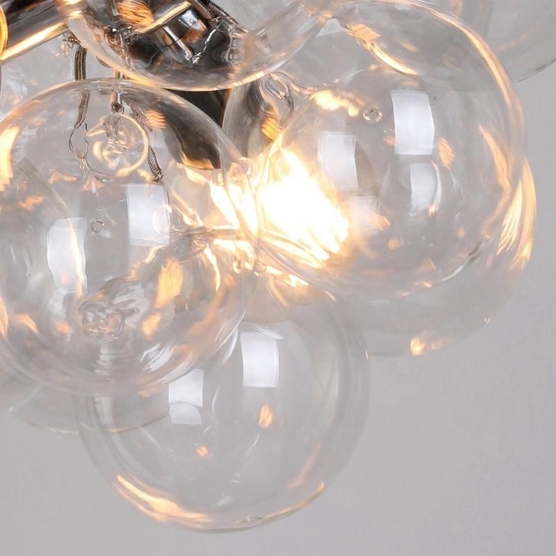 European Style Post Modern Home Decoration Restaurant Glass Ball Chandelier