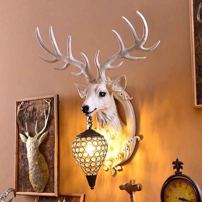 Antlers Indoor LED Wall Light LED Decoration for Wall Rustic Interior Lighting (WH-VR-64)