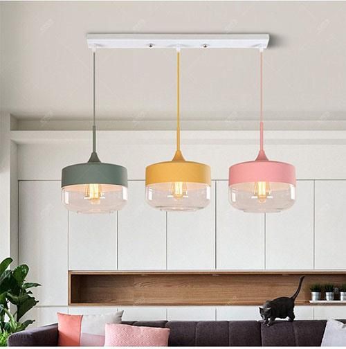 New Glass Hanging Pendant Lamp Kitchen Pendant Lighting Hanging Light for Bedroom