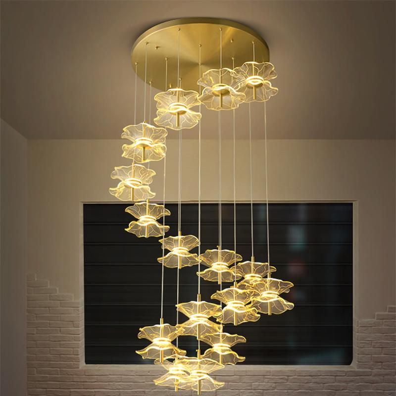 Hotel Lobby Chandeliers Restaurant All Copper Chandeliers Bedroom Pendant Lamp