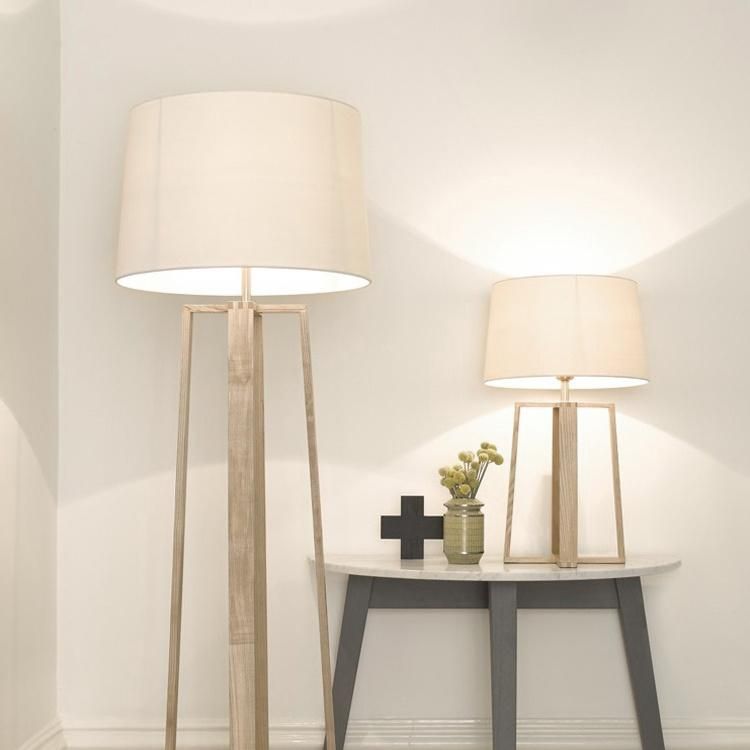 Simple Style Wooden Design Floor Lamp Table Lamp Bedside Lamp