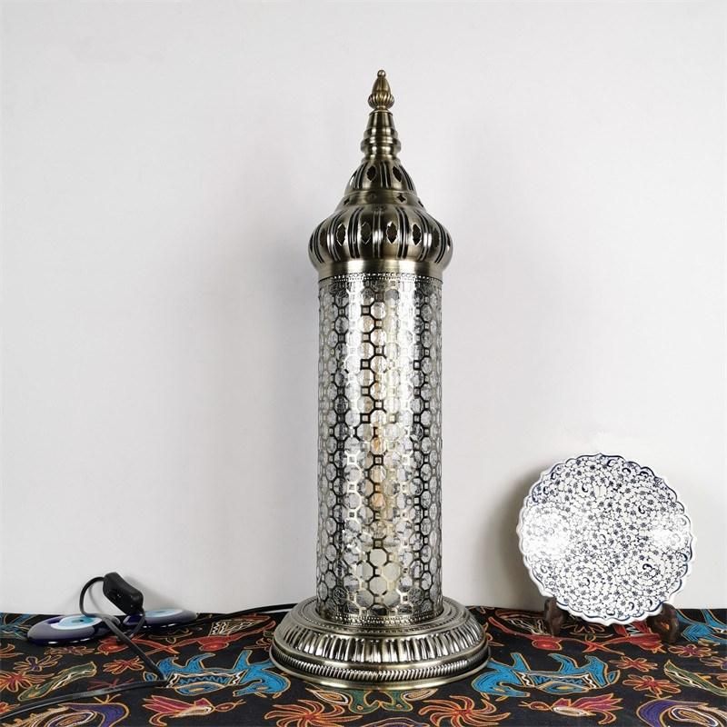 Retro Romantic Table Lamp Decorative Light Turkish Lamp Unique Lights (WH-VTB-19)