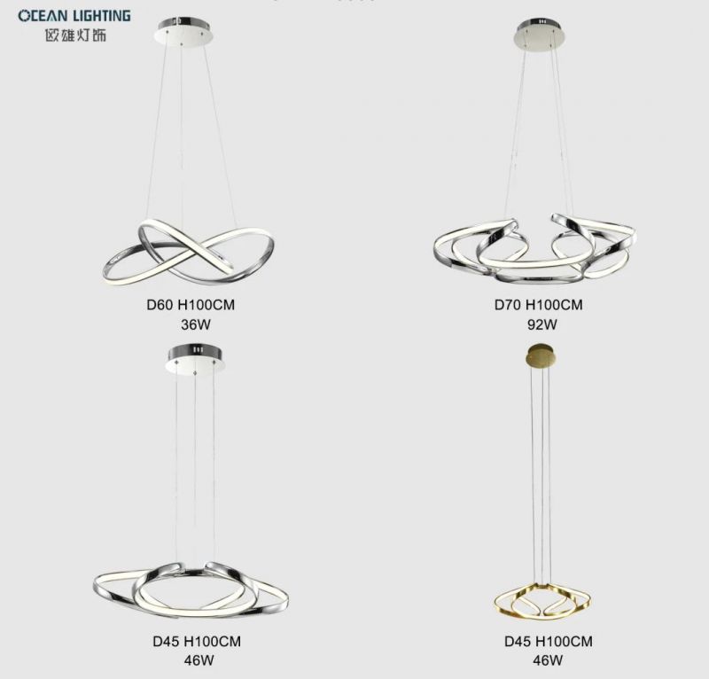 Hotel Lobby Modern Style Ceiling LED Light Chandelier Lamp