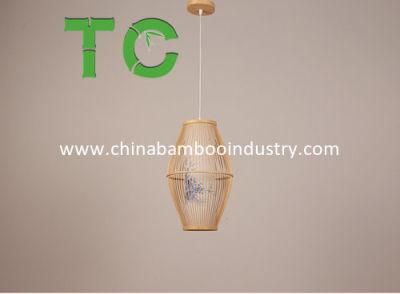 Wholesale Bamboo Pendant Lamp Bamboo Ceiling Lighting Fixture Retro Chandelier Hanging Light Woven Ceiling Lamp