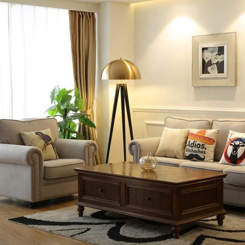 Creative Retro Rustic Black Tripod Floor Lamp Industrial Vintage Stand up Lamp (WH-VFL-12)