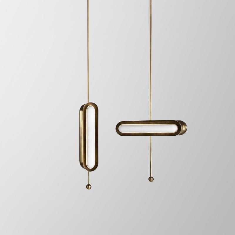 Simple Consice Style Chandelier Bedroom Reading Pendant Lamp LED Light