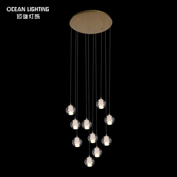 Modern LED Hanging Lighting Crystal Decoration Project Chandelier Om8201014-16heads