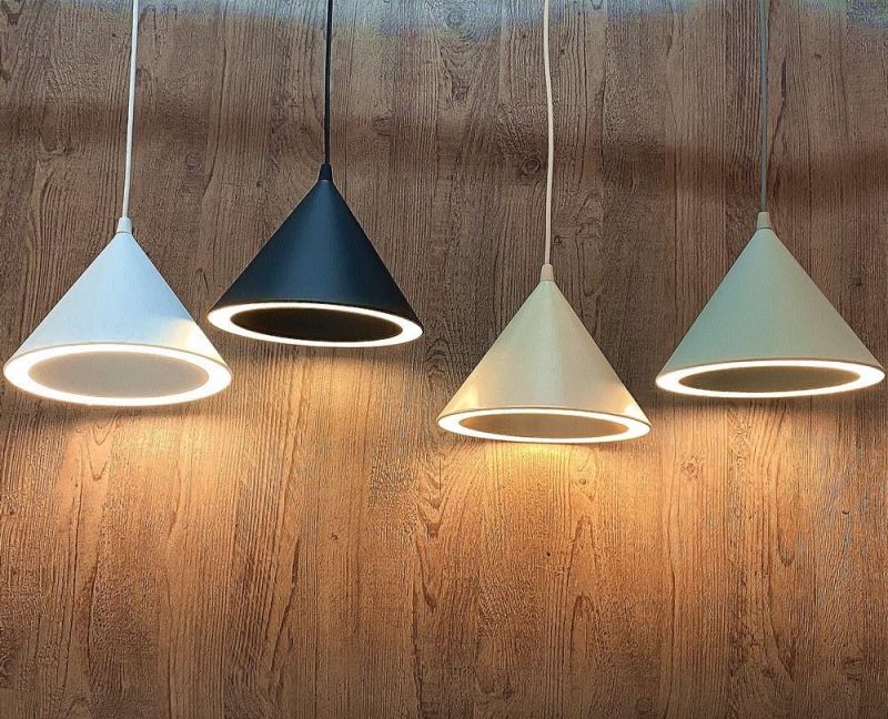 Modern Small Pendant Lamp LED Cone Light Fixture with Aluminum Lampshade for Cafe Bar Restaurant Pendant Lamp (WH-AP-193)