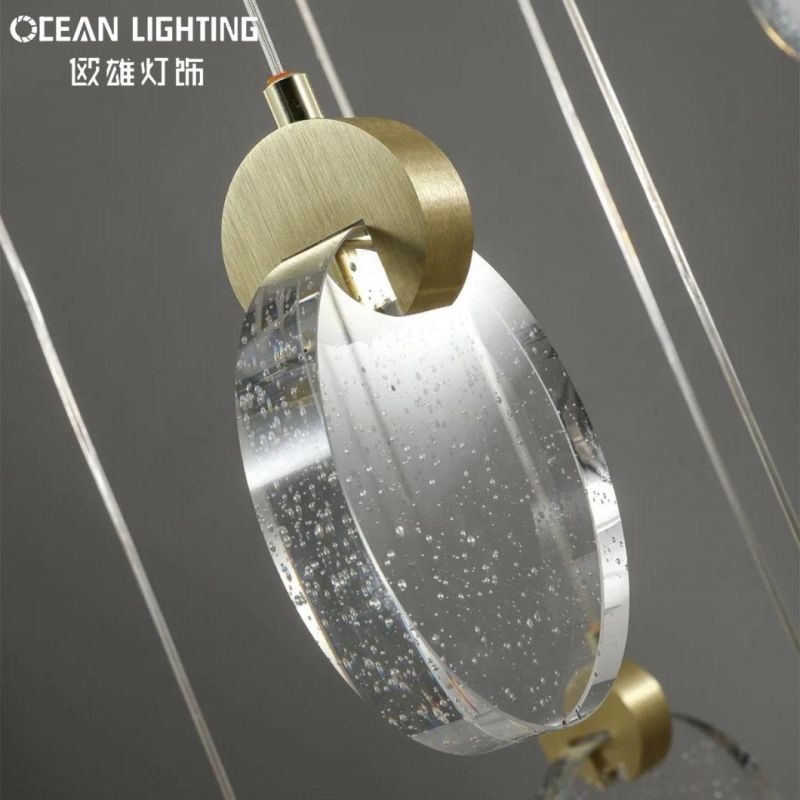 Luxury Crystal Lighting Cross LED 18W Modern LED Chandelier