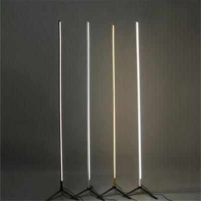 Simple Floor Lamp Study Bedroom Metal Line Strip Standing Lamps Designer Creative Home Decor Light Fixtures