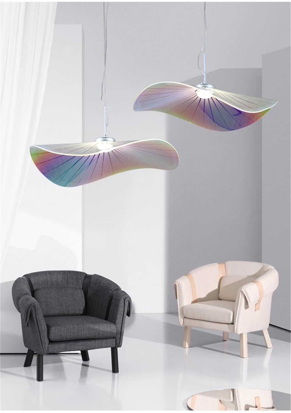 Simple Modern Transparent Colorful Acrylic Pendant Light Nordic Restaurant Kitchen Hanging Lamps Living Room Home Decor Hanglamp