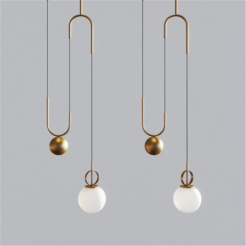 Modern Glass Ball LED Pendant Lamp Living Room Restaurant Bar Hotel Villa Adjustable Hanglamp Pendant Lights
