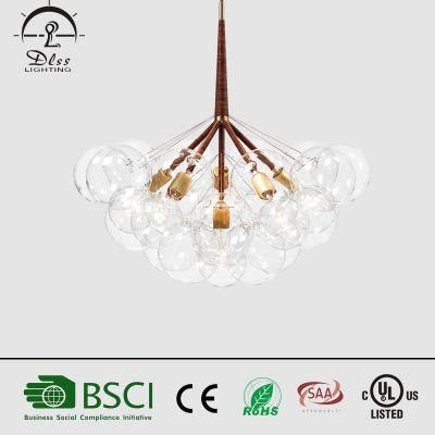 Clear Glass Bubble Decorative Ball Creative Pendant Light Haning Lamp