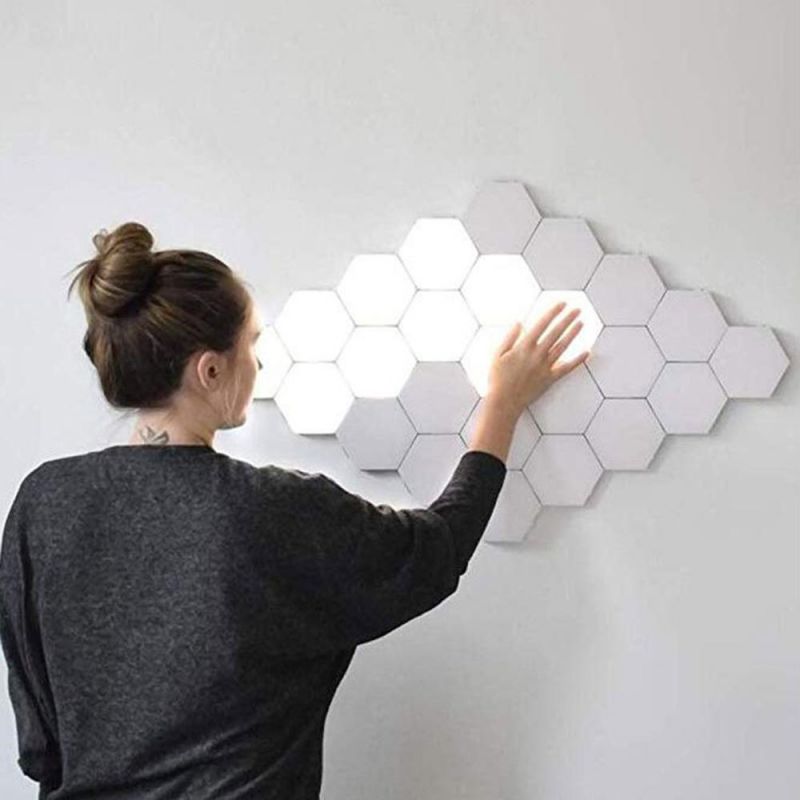 Quantum Light LED Hexagonal Lamps Modular Touch Sensitive Magnetic Wall Night Light for Xmas Home Decoration