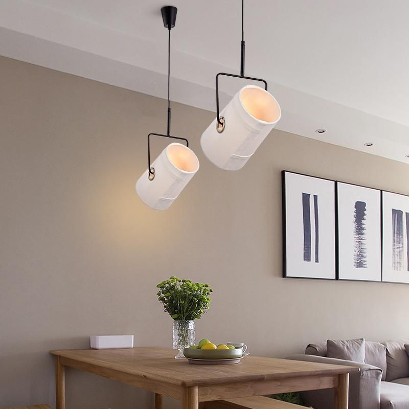Nordic Black Cloth Fabric Pendant Light Lamp Bedroom Fabric Hanging Light White Cloth Pendant Light (WH-AP-184)