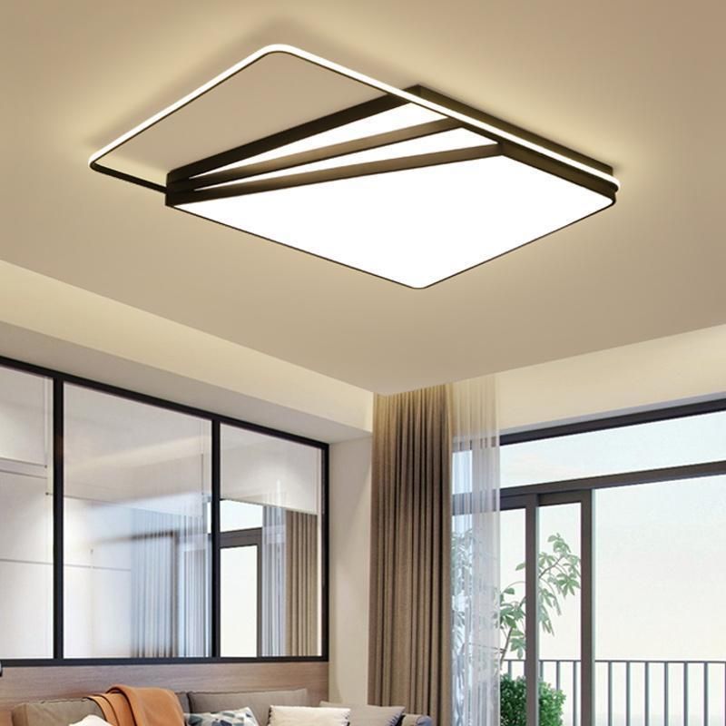 Modern Decorative Fixtures Rectangular Decorative Residential LED Ceiling Light