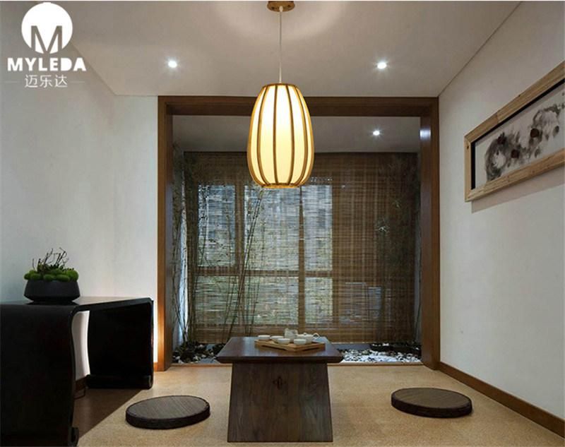 Popular LED Ceiling Modern Metal Chandelier Bamboo Pendant Light