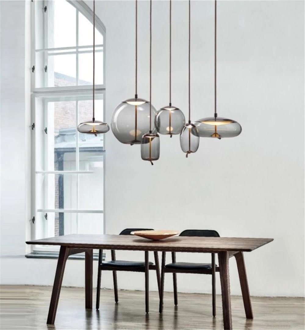 Modern Custom Transparent Glass Globe Pendant Light