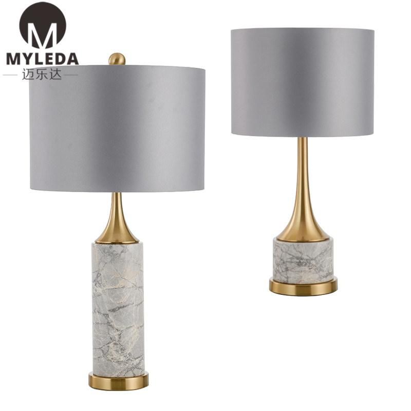 New Design Marble and Steel Modern Table Art Lamp