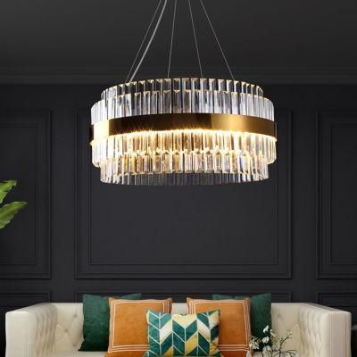Latest Design Wedding Foyer Lamps and Lanterns Modern Clear K9 Crystal Fancy Chandelier Lights for Home Decoration