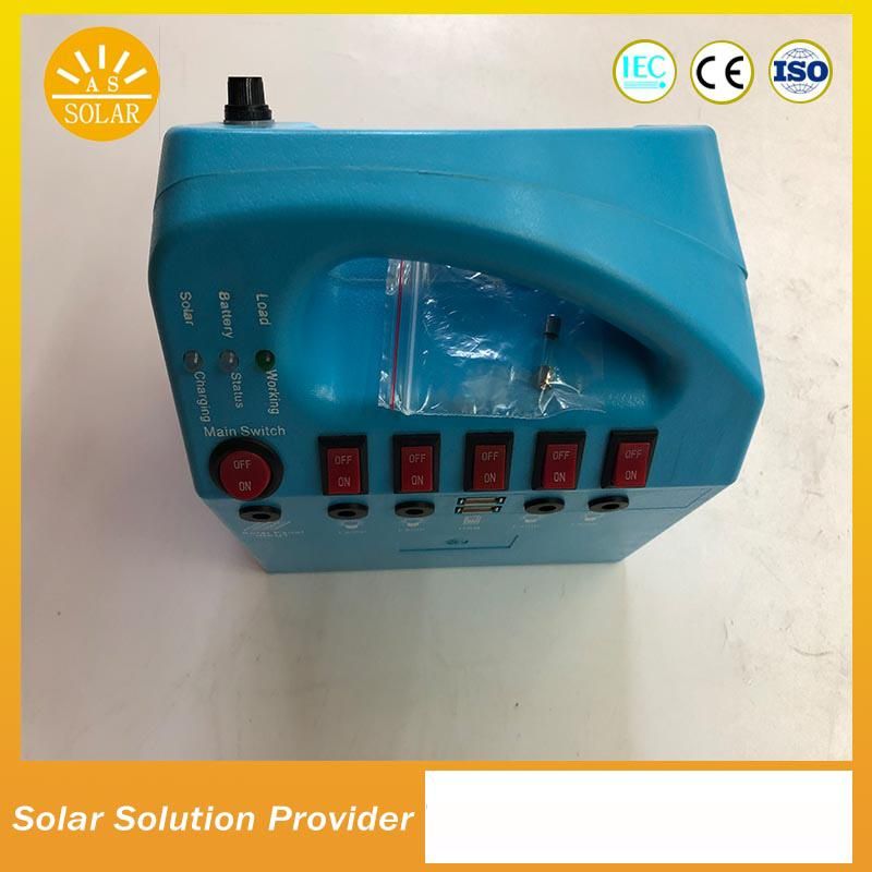 Portable Li-ion Battery Solar LED System Solar Lighting Power Kits