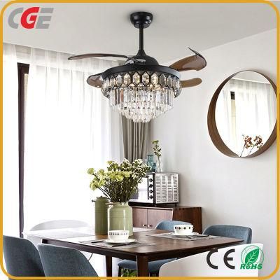 Modern Nordic Style Decorative Blade Customized Luxury Ceiling Fan with Lamps