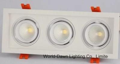 3*30W Recessed COB Ceiling LED Downlight (WD-1053A)