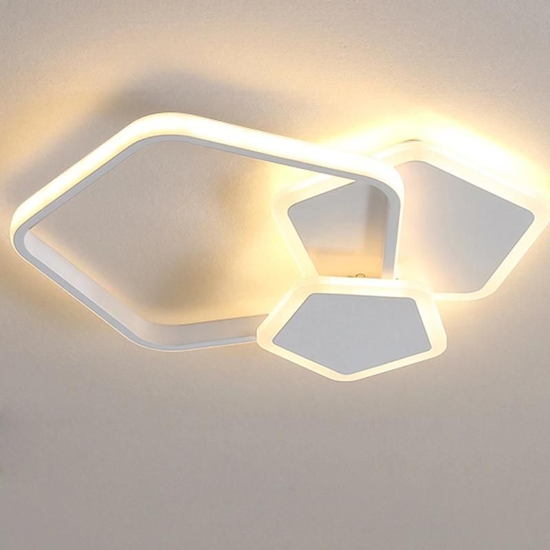 Pentagon Ceiling Light Simple Bedroom Lamp Childrenroom Light Livingroom Lamp LED