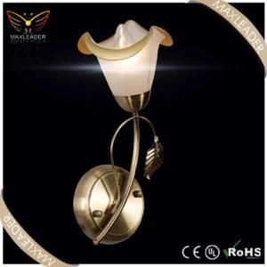 modern flower glass bronze indoor wall light (MB51120)