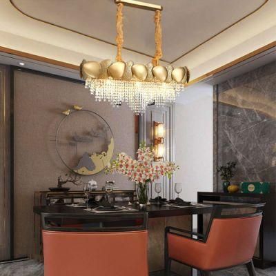Wholesale Hotel Wedding Dining Living Room Large Gold Big Pendant Ceiling Home Modern Luxury Crystal Chandelier Hanging Light