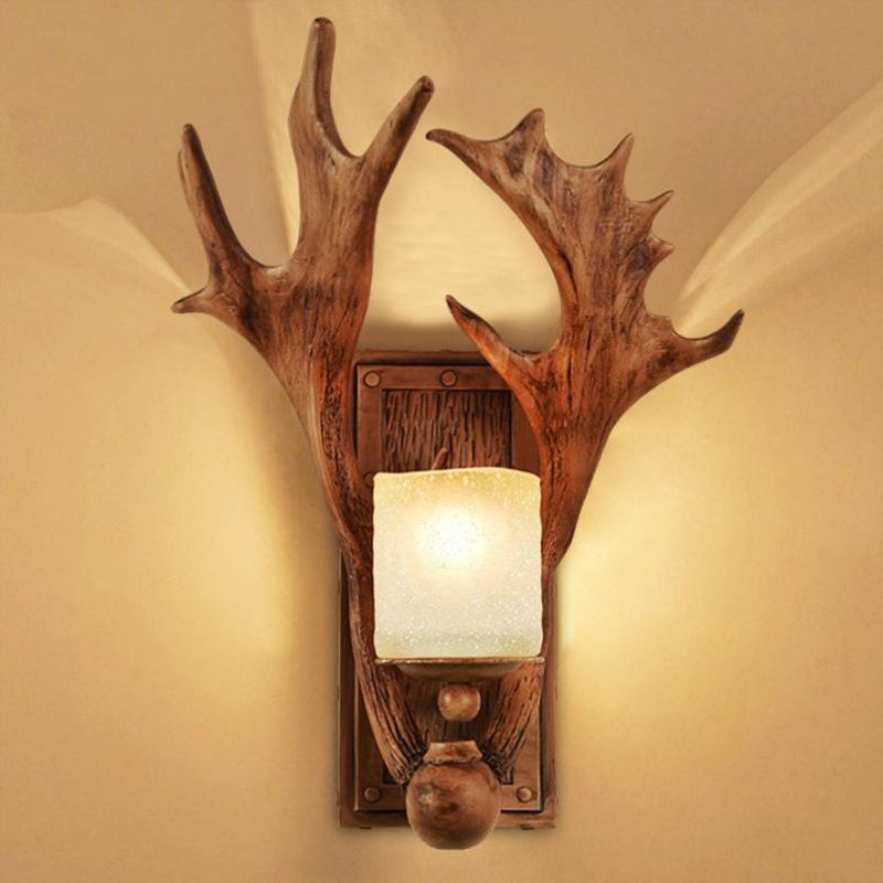 Vintage Wall Lamp Living Room Bedside Bedroom Art Wall Light Aisle Cafe Corridor Hotel Restaurant Antler Lamp (WH-VR-68)