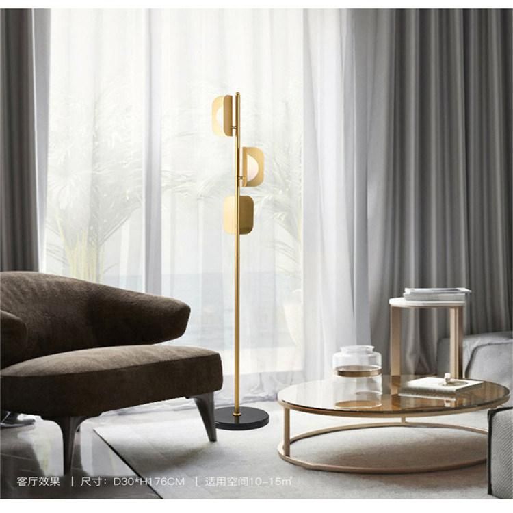 Promotion Indoor Modern Cheap Decorative Marble Base Iron Floor Lamp