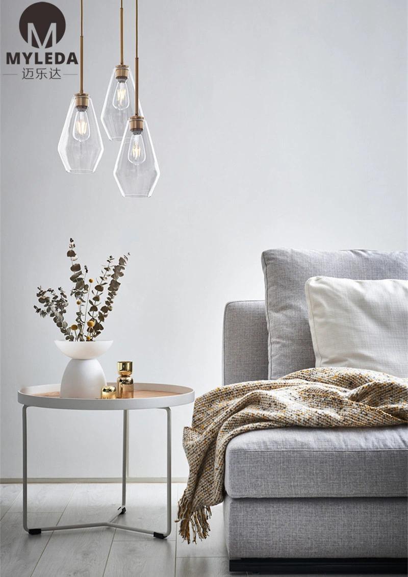 American Country Style Loft Retro Personality Glass Pendant Light