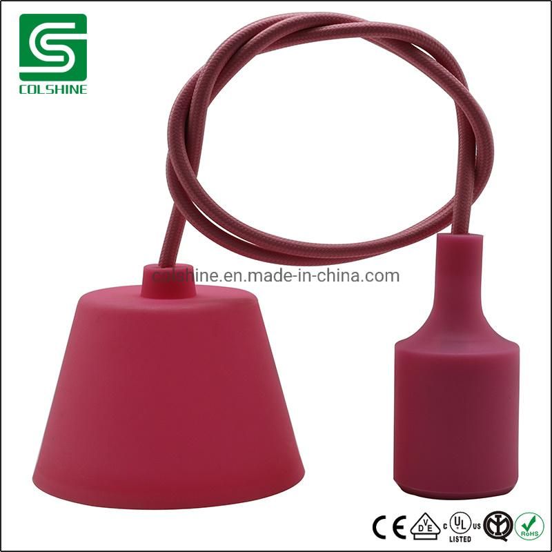 Ceiling Lighting E27 Colorful Plastic Pendant Lamp