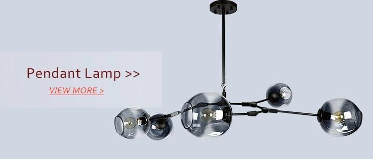 Nordic Clear Globe Glass 5 Heads Branching Decorative Indoor Magin Bean Pendant Lamp