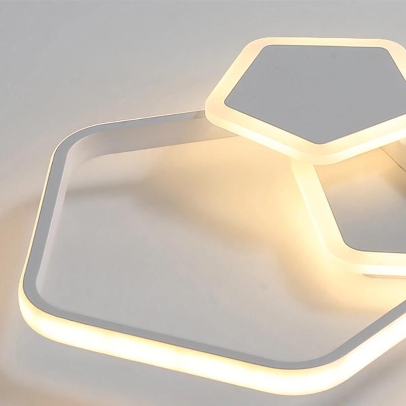 Pentagon Ceiling Light Simple Bedroom Lamp Childrenroom Light Livingroom Lamp LED
