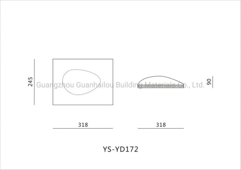 Modern Lighting of Gesso Recessed Home Ceiling Lamp (172)
