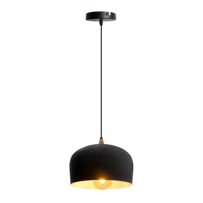 Hot Sale Amazon Decorative Aluminum Black Color Pendant Light Metal Ceiling Light for Hotel Home Living Room Pendant Lamp