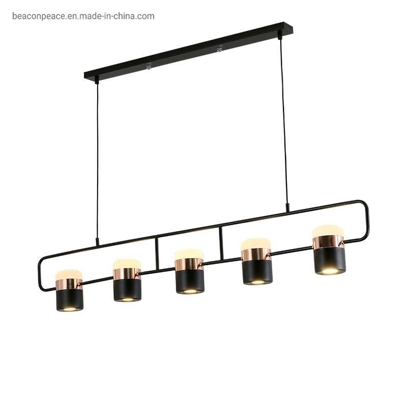 Gold and Black Mini Chandelier Hanging LED Suspended Ceiling Light