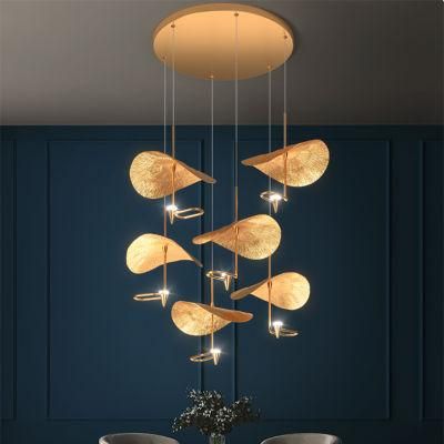 Restaurant Creative Chandelier All Copper Crystal Chandelier Pendant Light Lamp