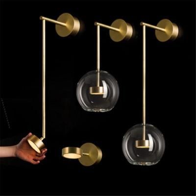 Bedroom Living Room Bedside Lamp Glass Post-Modern Personality Aisle Staircase Background Wall Lamp