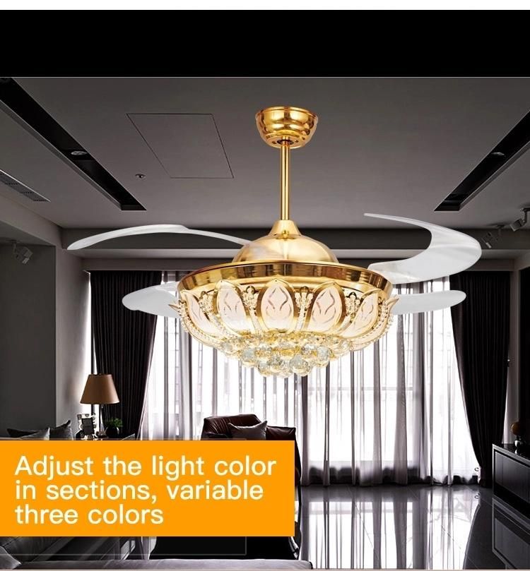 LED Fan Light Model Ceiling Fan Light Control Dimmer Switch LED Ceiling Fan Lights Household Use Chandelier Light