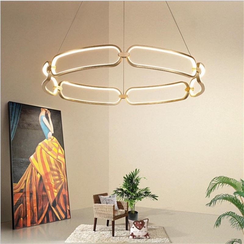 Modern Luxury LED Ceiling Chandelier Lighting Hanging Lights Ceiling Mounted Pendant Lamp for Living Room
